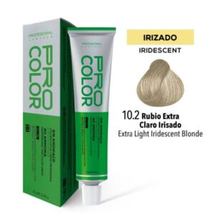 TINTE PRO COLOR SIN AMONIACO 10.2 RUBIO EXTRA CLARO IRISADO 70 GR