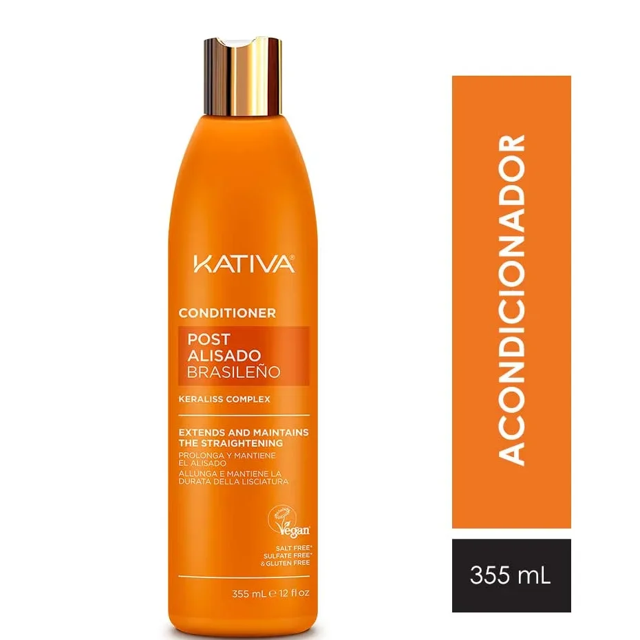 POST ALISADO ACONDICIONADOR 355ML KATIVA