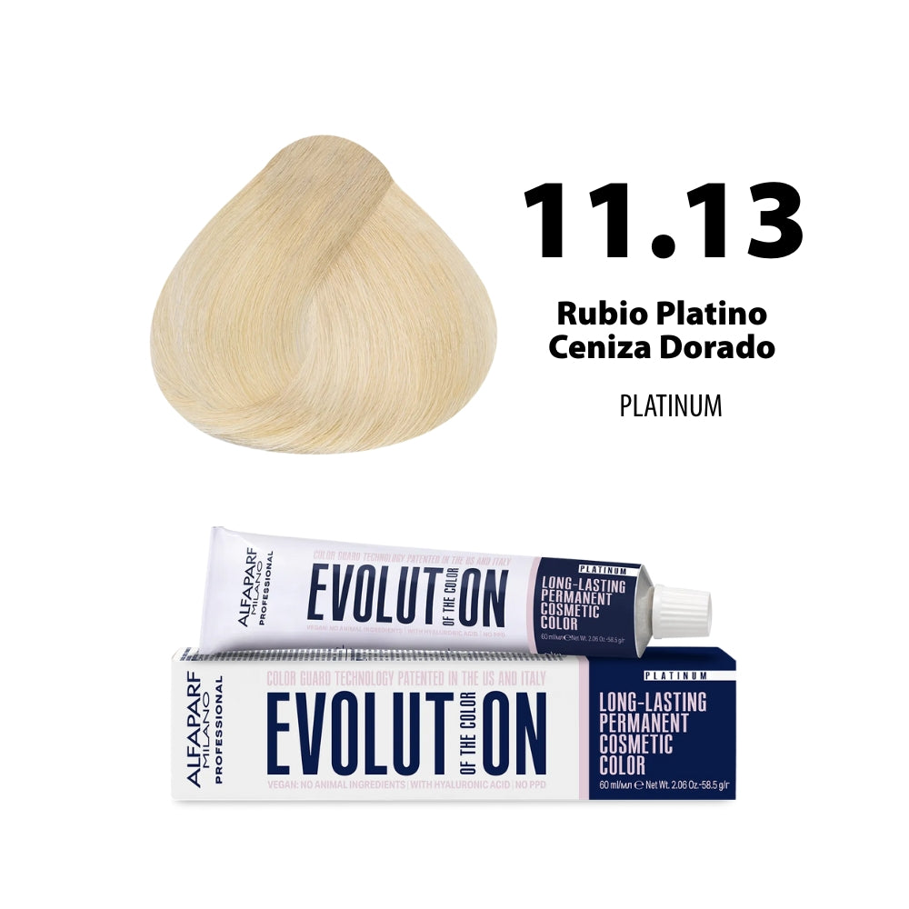 TINTE EVOLUTION 11.13 RUBIO PLATINO CENIZO DORADO