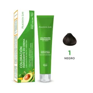 TINTE PLACENTA LIFE 1 NEGRO 60 ML