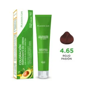 TINTE PLACENTA LIFE 4.65 ROJO PASION 60 ML