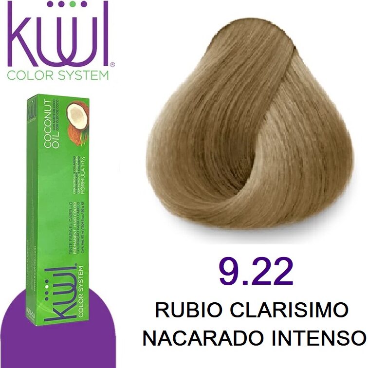 TINTE KUUL 9.22 RUBIO CLARISIMO NACARADO INTENSO 90 ML