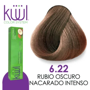 TINTE KUUL 6.22 RUBIO OSCURO NACARADO INTENSO 90 ML