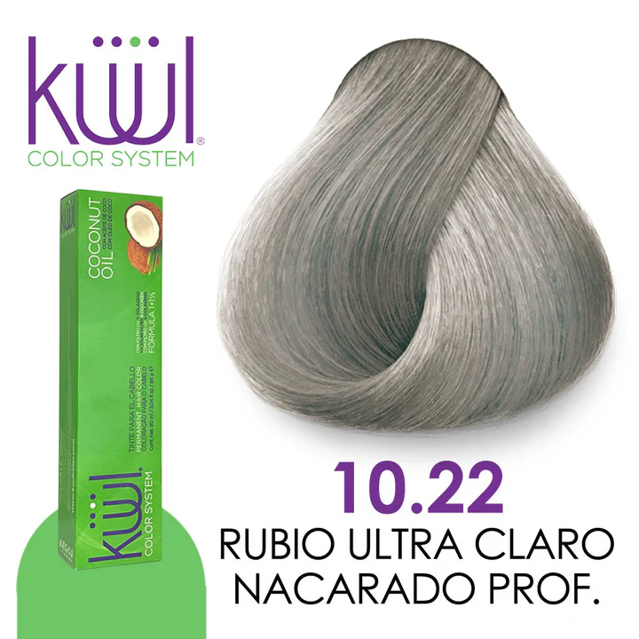 TINTE KUUL 10.22 RUBIO EXTRA CLARO NACARADO INTENSO 60 ML
