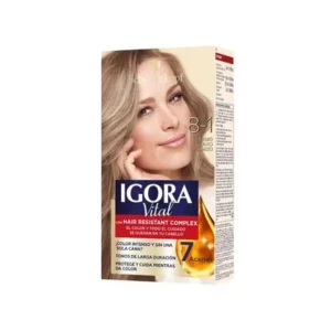 TINTE IGORA VITAL 8.1 RUBIO CLARO CENIZO 2 TUBOS