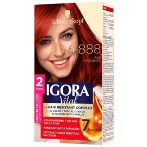 TINTE IGORA VITAL 6.888 RUBI APASIONADO 2 TUBOS