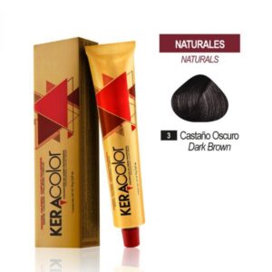 TINTE KERACOLOR 3 CASTAÑO OSCURO 70 GR