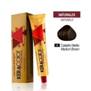 TINTE KERACOLOR 4 CASTAÑO MEDIO 70 GR