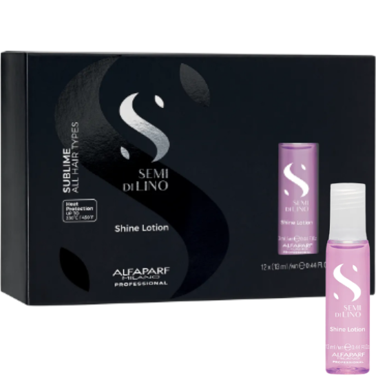 AMPOLLA SHINE LOTION SEMI DE LINO CAJA X12 AMPOLLAS ALFAPARF