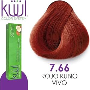 TINTE KUUL 7.66 RUBIO ROJO INTENSO 60 ML