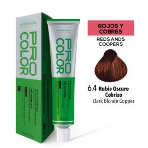 TINTE PRO COLOR SIN AMONIACO 6.4 RUBIO OSCURO COBRIZO 70 GR