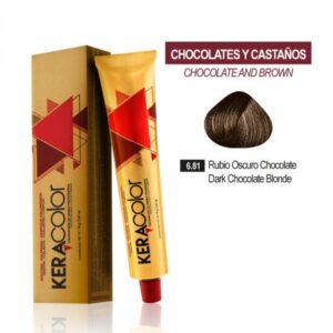 TINTE KERACOLOR 6.81 RUBIO OSCURO CHOCOLATE 70 GR