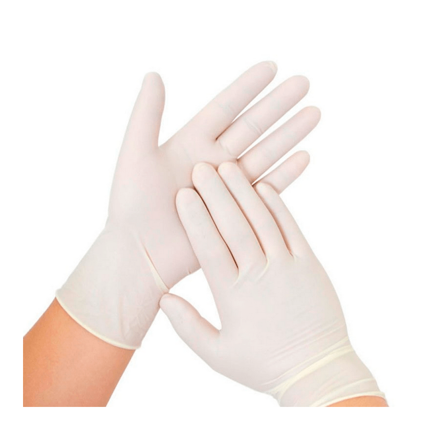 LATEX BLANCO PAR DE GUANTES TALLA M