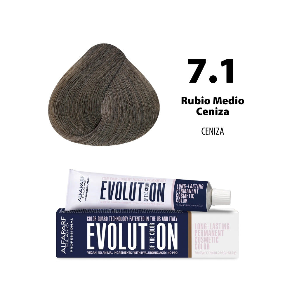 TINTE EVOLUTION 7.1 RUBIO MEDIO CENIZO
