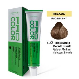 TINTE PRO COLOR SIN AMONIACO 7.32 RUBIO MEDIO DORADO IRISADO 70 GR