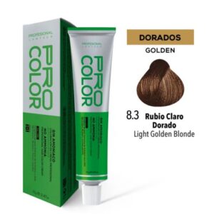 TINTE PRO COLOR SIN AMONIACO 8.3 RUBIO CLARO DORADO 70 GR