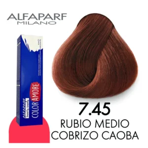 TINTE COLOR AMORE 7.45 RUBIO MEDIO COBRIZO CAOBA 90 GR