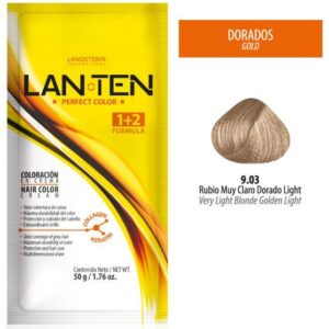 TINTE LAN TEN 9.03 RUBIO MUY CLARO DORADO LIGHT 50 GR 1 SACHET