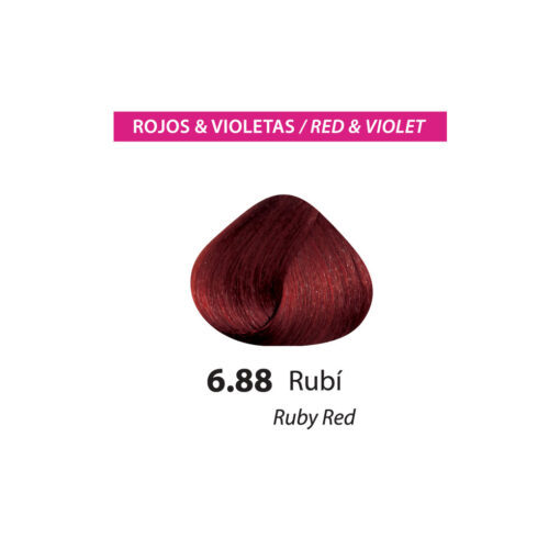 TINTE COLOR FLEX 6.88 RUBI 1 SACHET 50 GR