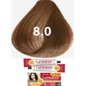 TINTE LUMINANCE 8.0 RUBIO CLARO DOBLE TUBO 2X60GR RECAMIER