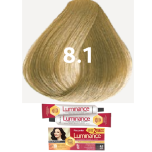TINTE LUMINANCE 8.1 RUBIO CLARO CENIZO DOBLE TUBO 2X60GR RECAMIER