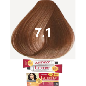 TINTE LUMINANCE 7.1 RUBIO MEDIANO CENIZO DOBLE TUBO 2X60GR RECAMIER