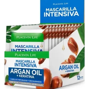 MASCARILLA INTENSIVA ARGAN OIL 35 GR CAJA X12 SACHETS PLACENTA LIFE