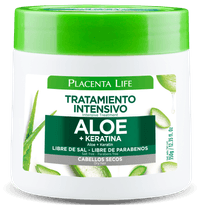 MASCARILLA INTENSIVA ALOE KERATINA 350 GR PLACENTA LIFE