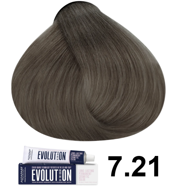 TINTE EVOLUTION 7.21 RUBIO MEDIO IRISADO CENIZO 60ML ALFAPARF