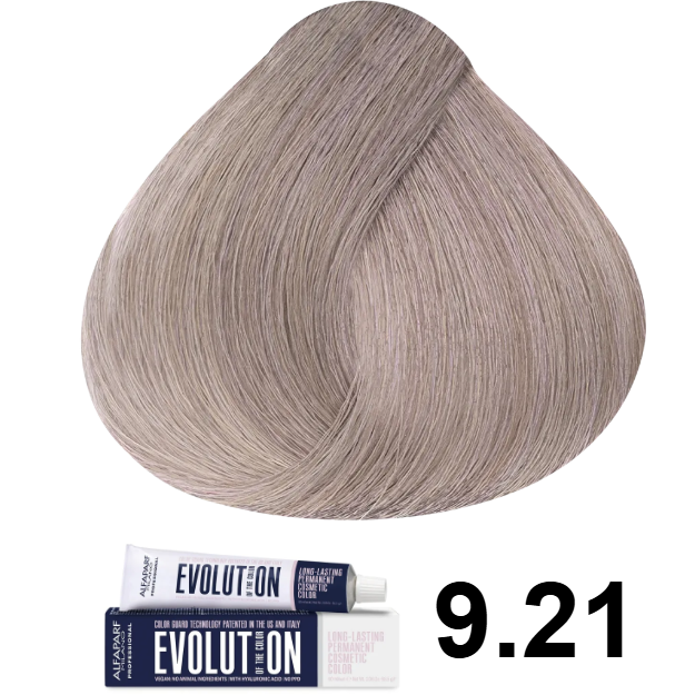 TINTE EVOLUTION 9.21 RUBIO CLARISIMO IRISADO CENIZO 60ML ALFAPARF