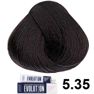 TINTE EVOLUTION 5.35 CASTAÑO CLARO DORADO CAOBA 60ML ALFAPARF