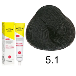 TINTE YELLOW 5.1 CASTAÑO CLARO CENIZO 100 ML ALFAPARF