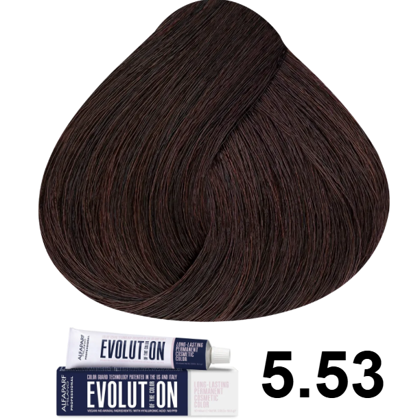 TINTE EVOLUTION 5.53 CASTAÑO CLARO CAOBA DORADO 60ML ALFAPARF