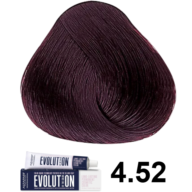TINTE EVOLUTION 4.52 CASTAÑO MEDIO CAOBA IRISADO 60ML ALFAPARF