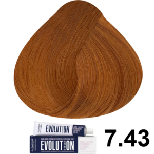TINTE EVOLUTION 7.43 RUBIO MEDIO COBRE DORADO 60ML ALFAPARF