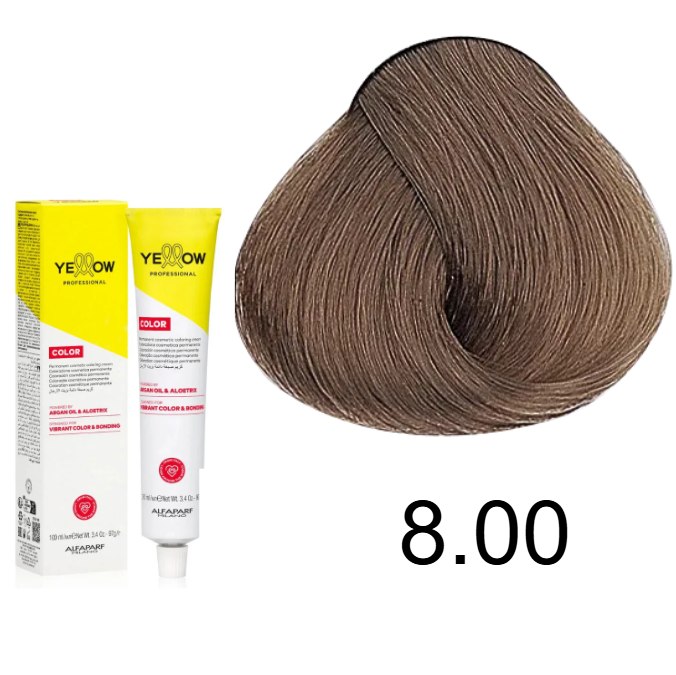 TINTE YELLOW 8.00 RUBIO CLARO INTENSO 100 ML ALFAPARF