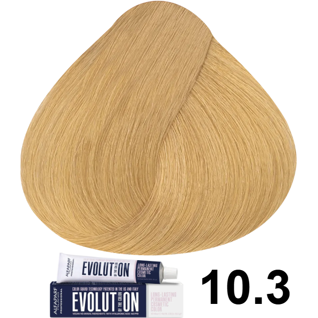 TINTE EVOLUTION 10.3 RUBIO EXTRA CLARO DORADO 60ML ALFAPARF