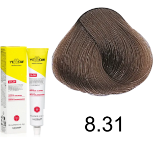 TINTE YELLOW 8.31 RUBIO CLARO DORADO CENIZO 100 ML ALFAPARF