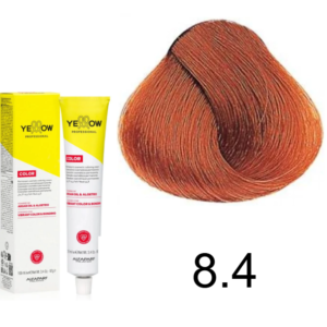 TINTE YELLOW 8.4 RUBIO CLARO COBRE 100 ML ALFAPARF