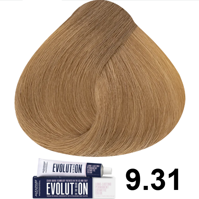 TINTE EVOLUTION 9.31 RUBIO CLARISIMO DORADO CENIZO 60ML ALFAPARF