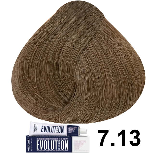 TINTE EVOLUTION 7.13 RUBIO MEDIO CENIZO DORADO 60ML ALFAPARF