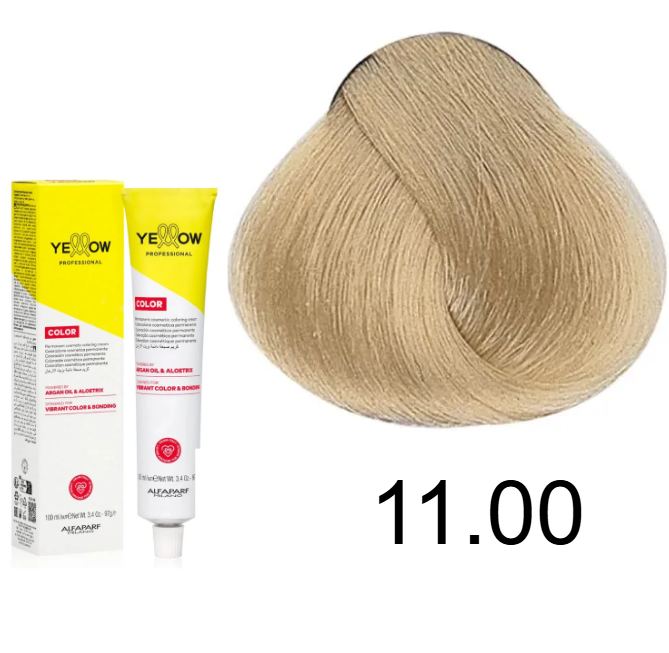 TINTE YELLOW 11.00 RUBIO PLATINO NATURAL 100 ML ALFAPARF