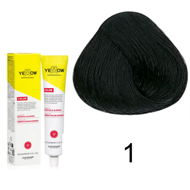 TINTE YELLOW 1 NEGRO 100 ML ALFAPARF