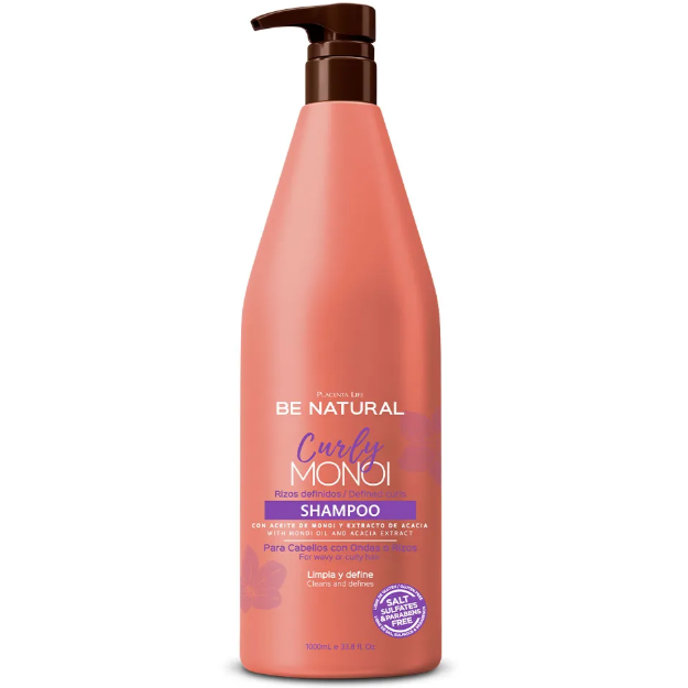 CURLY MONOI SHAMPOO 1000 ML BE NATURAL PLACENTA LIFE