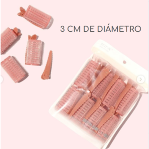 RULERO CON PINZA 3CM DIAMETRO 8 UNID