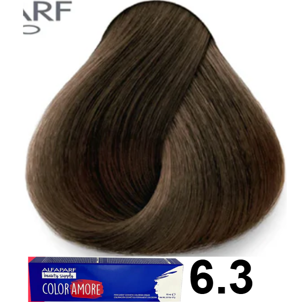 TINTE COLOR AMORE 6.3 RUBIO OSCURO DORADO 90 GR ALFAPARF