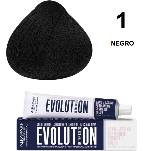 TINTE EVOLUTION 1 NEGRO 60ML ALFAPARF