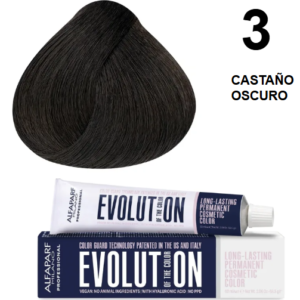 TINTE EVOLUTION 3 CASTAÑO OSCURO 60ML ALFAPARF