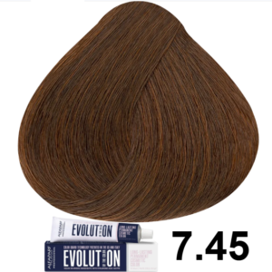 TINTE EVOLUTION 7.45 RUBIO MEDIO COBRE CAOBA 60ML ALFAPARF