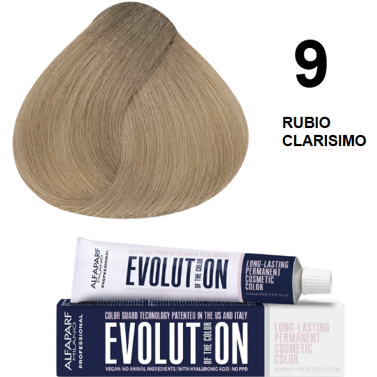 TINTE EVOLUTION 9 RUBIO CLARISIMO 60ML ALFAPARF